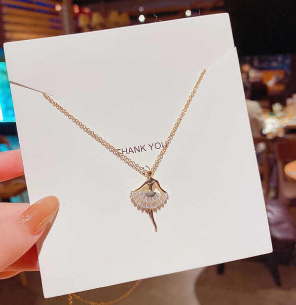 Ballerina Dancing Girl Necklace – Graceful Elegance