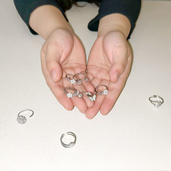 Silver Minimal Pair of Rings – Effortless Elegance for Every Occasion