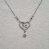 Couple Heart Necklace in Silver – A Symbol of Love and Connection